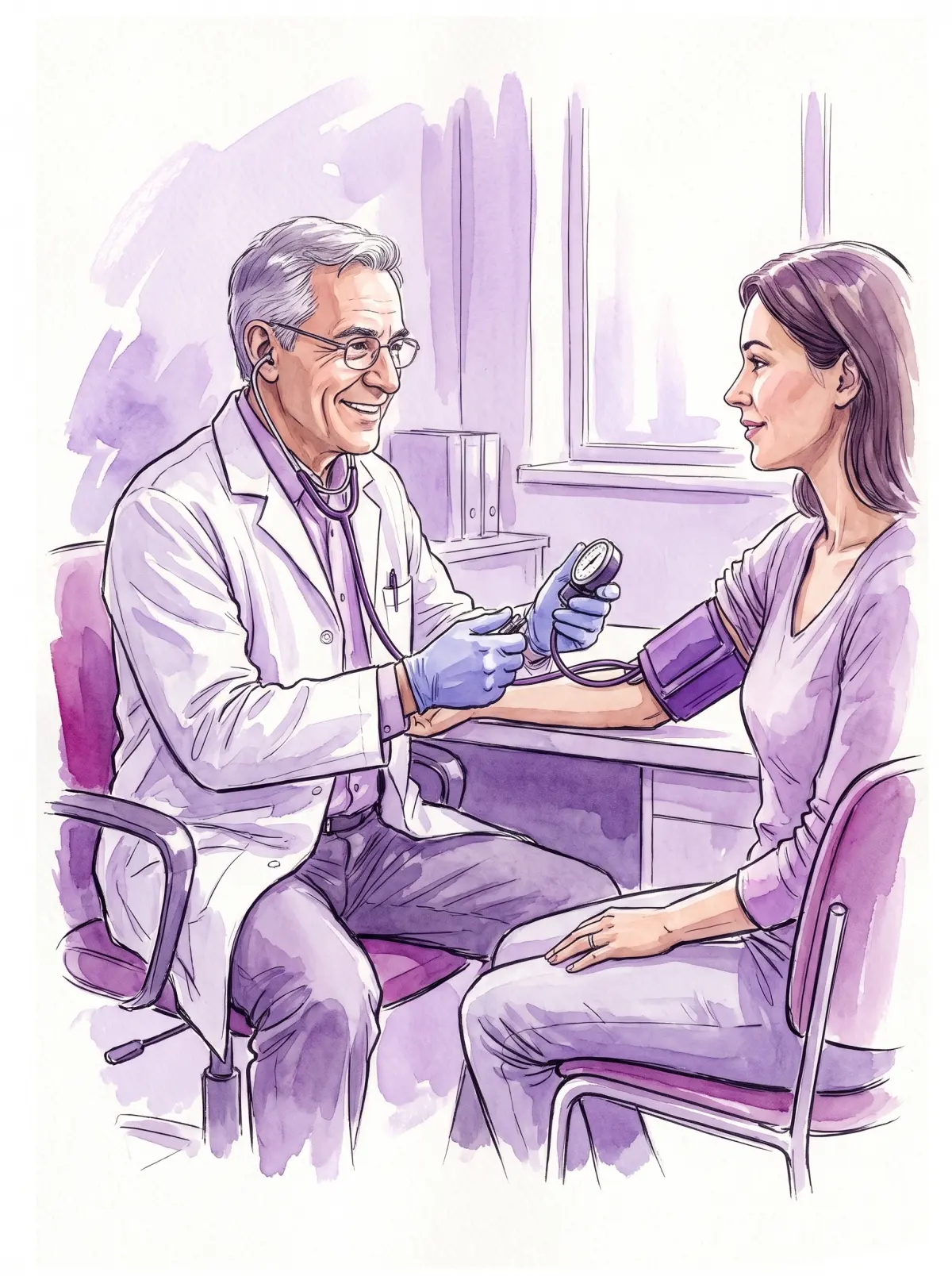 Consulta de clínica médica com adulto