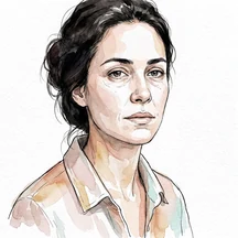 Ilustração: retrato de uma mãe