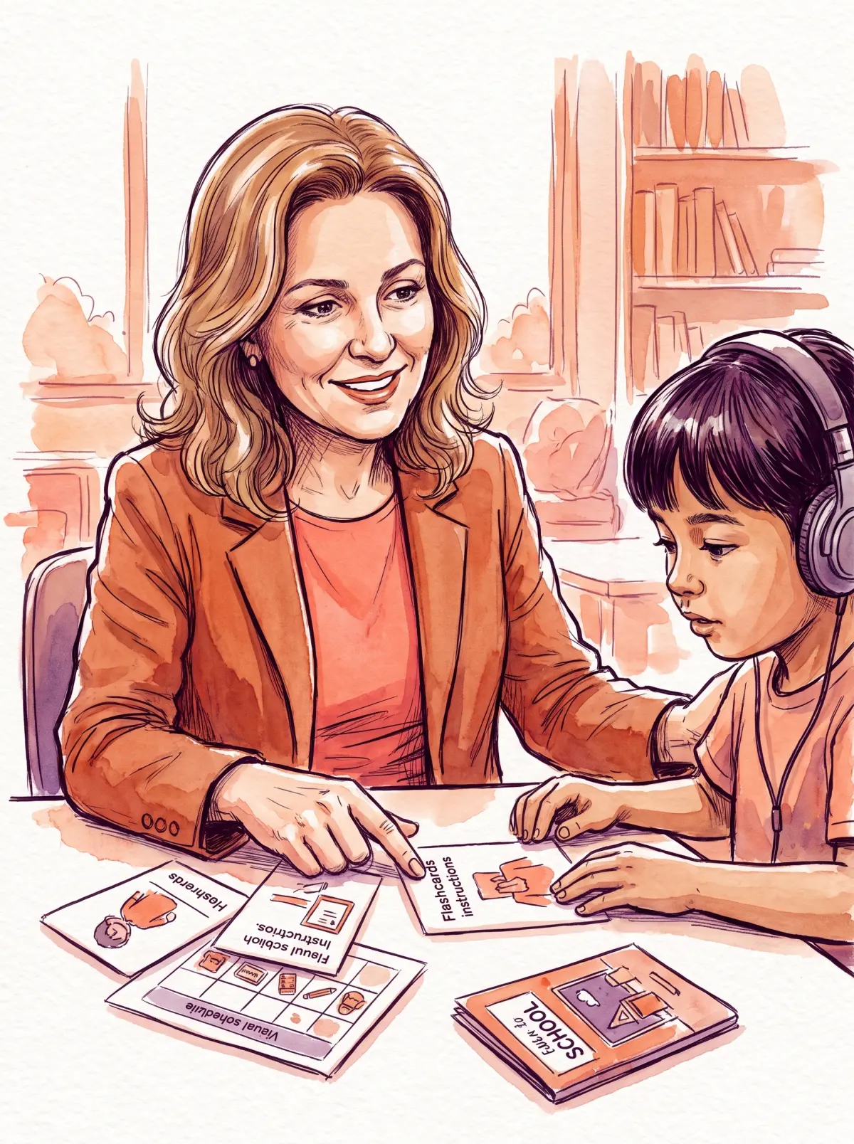 Orientação a família e escola